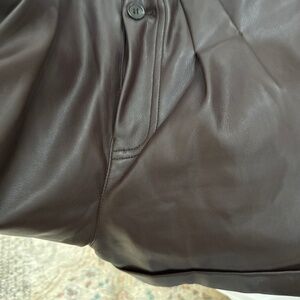 Anthropologie Faux Leather Shorts Avec Les Filles XS